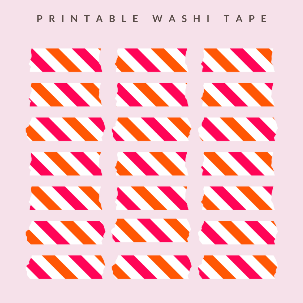 Printable Washi Tape PNG Image, Collection Of Aesthetic Washi Tape
