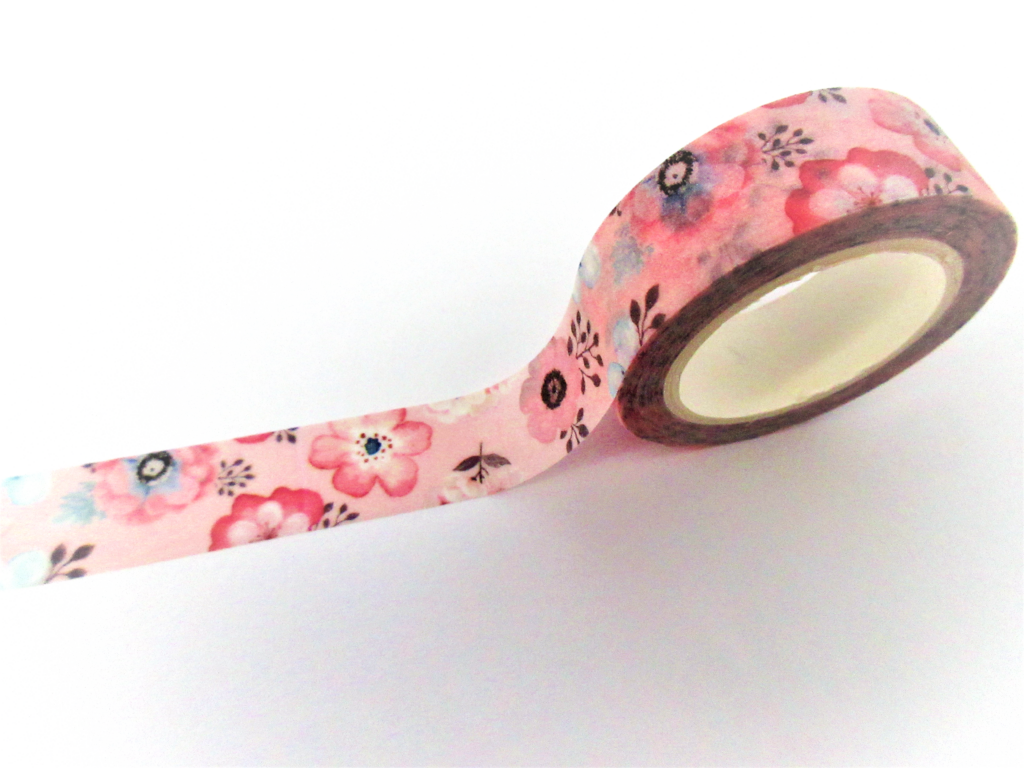 Pink washi tape with cherry blossoms